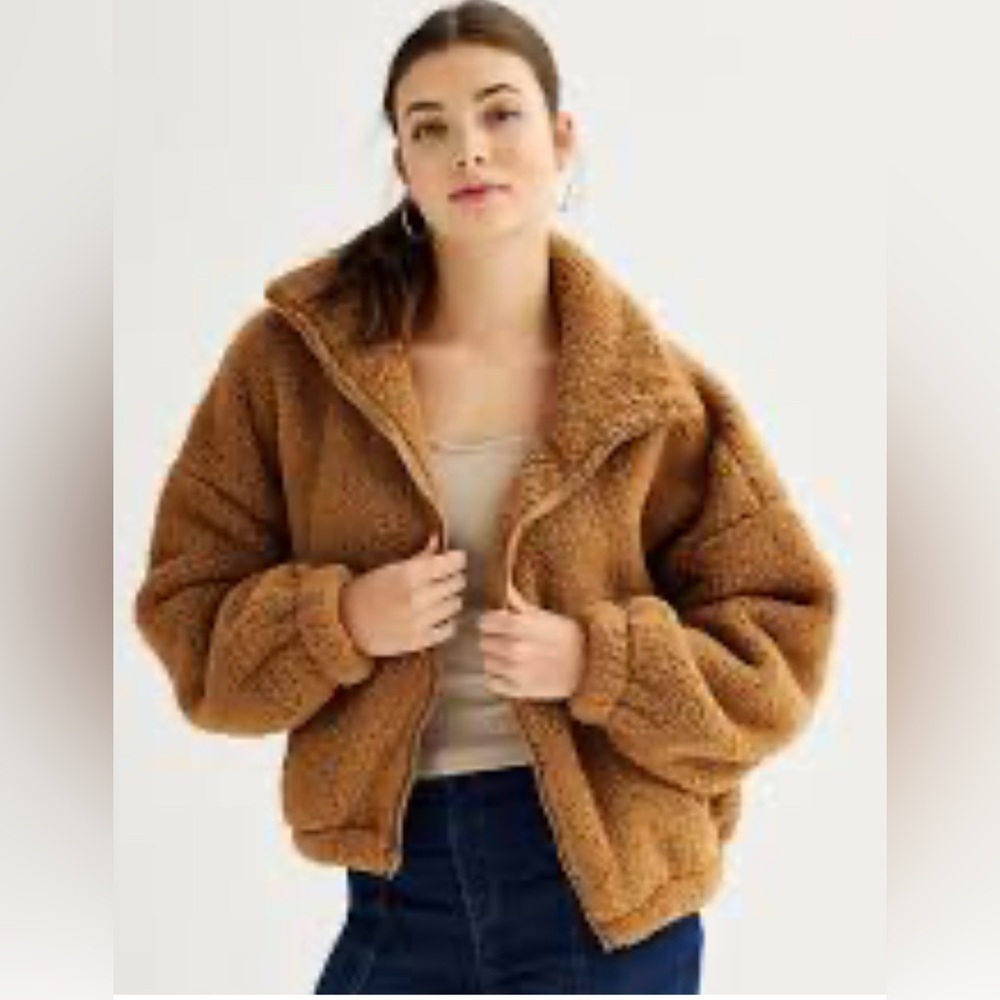 SO Tan Teddy Jacket